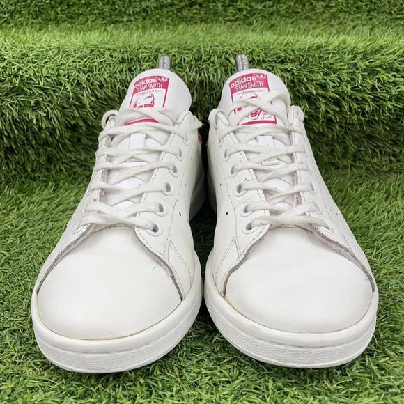 Adidas Originals Stan Smith White Pink Trainers Size UK 5.5 B32703 - Picture 3 of 8